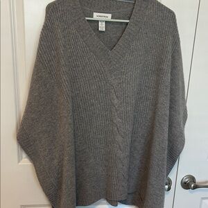 Nordstrom Charcoal Poncho Sweater